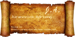 Juranovics Adrienn névjegykártya